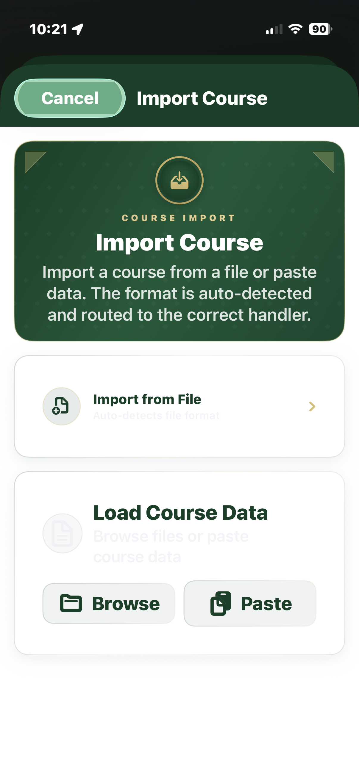 T'doff screen showing hole workflow